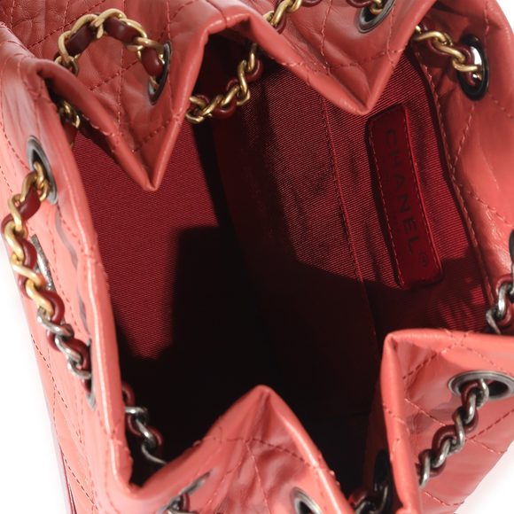 Chanel Raspberry Quilted Calfskin Small Gabrielle Backpack - Picture 4 of 7